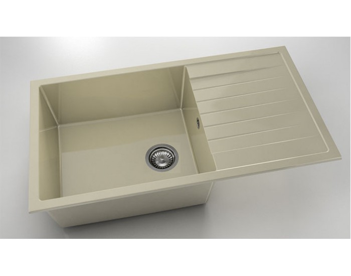 Мивка Vanguard 229, Polymer marble, 03 Жасмин, с включен сифон