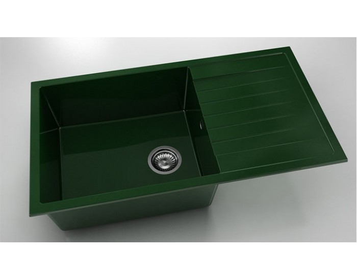 Мивка Vanguard 229, Polymer marble, 09 Зелен гранит, с включен сифон