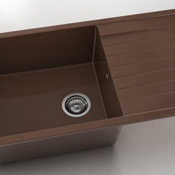 Мивка Vanguard 229, Polymer marble, 17 Светло венге, с включен сифон - FAT