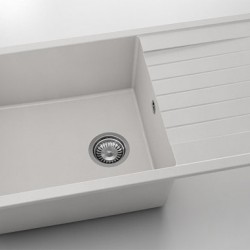 Мивка Vanguard 229, Fat Granite, 1001 бял, с включен сифон - FAT