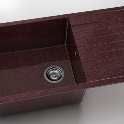 Мивка Vanguard 229, Granicite, 100 Bordo, с включен сифон - FAT