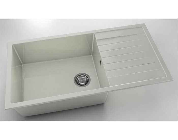 Мивка Vanguard 230, Polymer marble, 02 Полярен гранит, с включен сифон