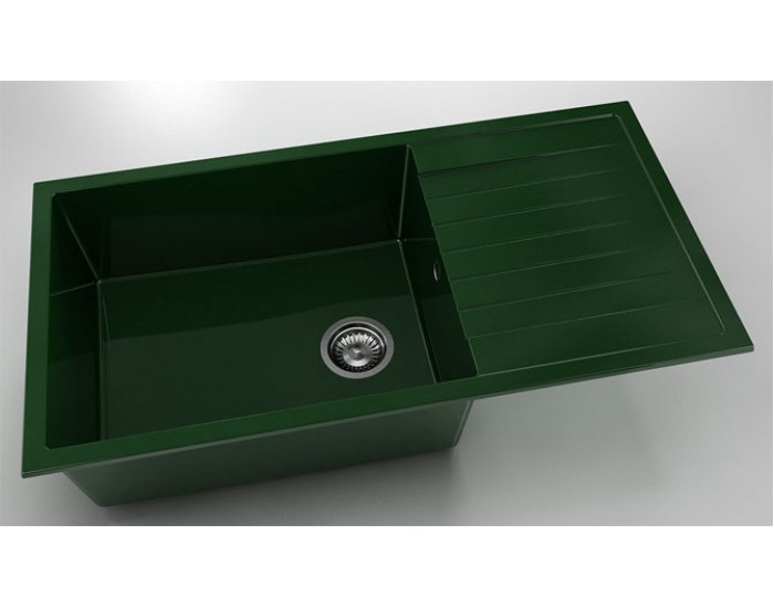 Мивка Vanguard 230, Polymer marble, 09 Зелен гранит, с включен сифон