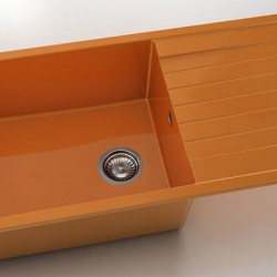 Мивка Vanguard 230, Polymer marble, 16 Оранж, с включен сифон - Мивки