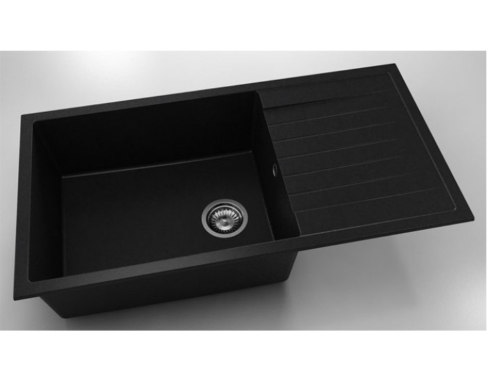 Мивка Vanguard 230, Fat Granite, 1008 Черен металик, с включен сифон