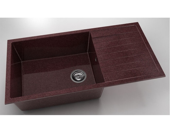 Мивка Vanguard 230, Granicite, 100 Bordo, с включен сифон