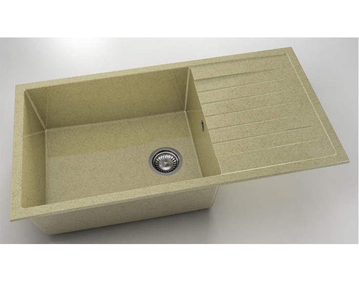 Мивка Vanguard 230, Granicite, 879 Cocoa cream, с включен сифон