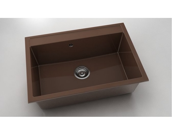 Мивка Vanguard 231, Polymer marble, 17 Светло венге, с включен сифон