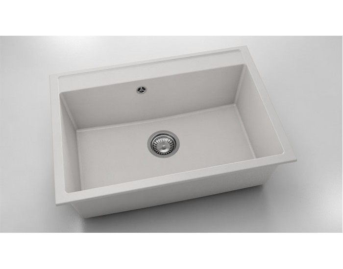 Мивка Vanguard 231, Fat Granite, 1001 бял, с включен сифон