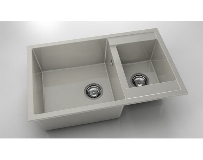 Мивка Vanguard 233, Polymer marble, 11 Сив гранит, с включен сифон