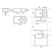 Мивка Vanguard 233, Granicite, 740 Planetarium, с включен сифон