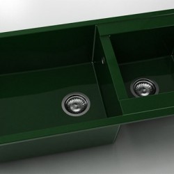 Мивка Vanguard 235, Polymer marble, 09 Зелен гранит, с включен сифон - Мивки