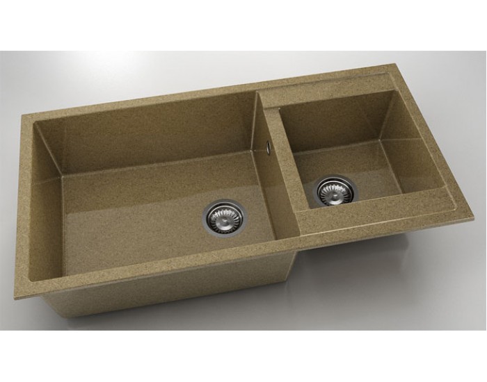 Мивка Vanguard 235, Granicite, 343 White Frappe, с включен сифон