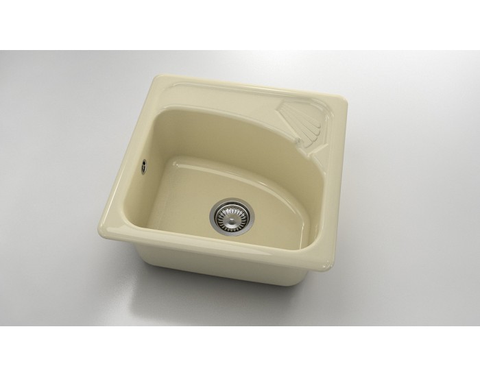 Mивка Classic 201, Polymer marble,03 Жасмин, с включен сифон