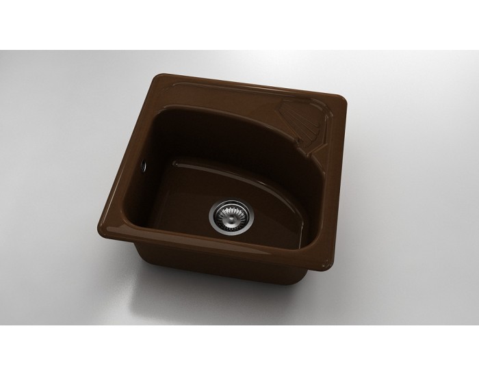 Mивка Classic 201, Polymer marble, 17 Светло венге, с включен сифон