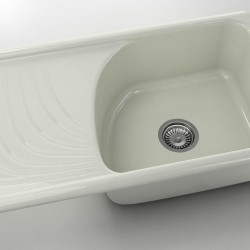  Mивка Classic 203, Polymer Marble, 02 Полярен гранит, с включен сифон  - FAT