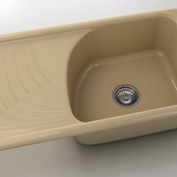  Mивка Classic 203, Polymer Marble, 04 Розов оникс, с включен сифон  - FAT