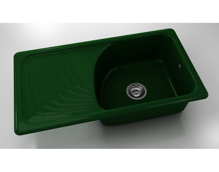 Mивка Classic 203, Polymer Marble, 09 Зелен гранит, с включен сифон
