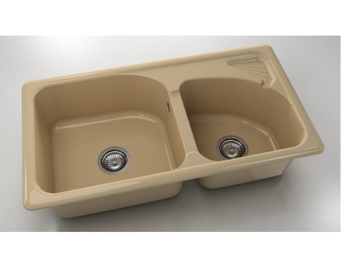 Mивка Classic 204, Polymer marble, 04 Розов оникс, с включен сифон