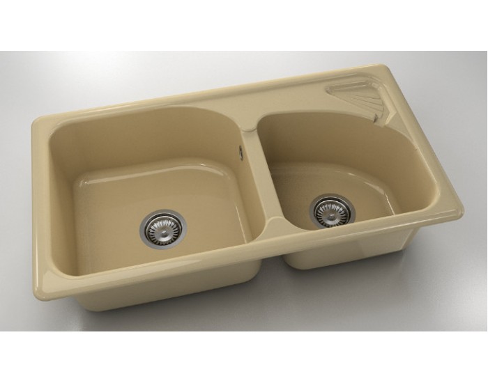 Mивка Classic 204, Polymer marble, 05 Капучино гранит, с включен сифон