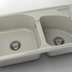 Mивка Classic 204, Polymer marble, 11 Сив гранит, с включен сифон  - Кухня