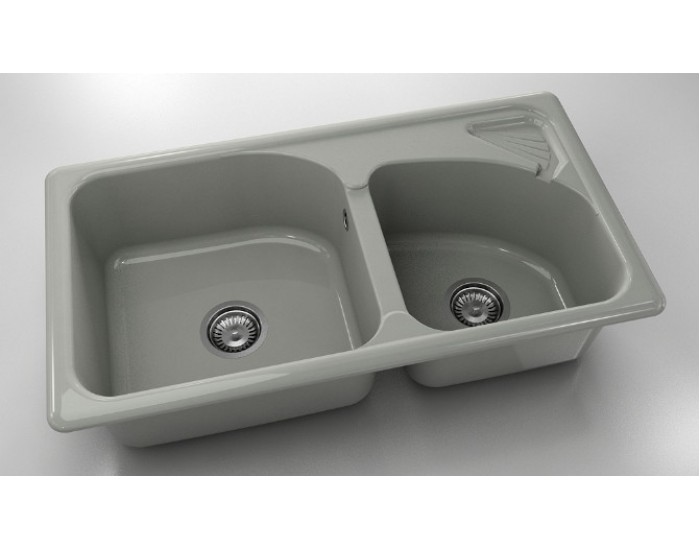 Mивка Classic 204, Polymer marble, 13 Инокс, с включен сифон