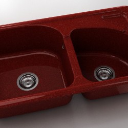  Mивка Classic 204, Granicite, 530 Firebrick, с включен сифон  - FAT