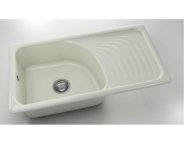 Mивка Classic 205, Polymer Marble, 02 Полярен гранит, с включен сифон