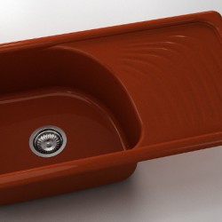  Mивка Classic 205, Polymer Marble, 08 Калвадос, с включен сифон  - Кухня