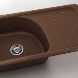  Mивка Classic 205, Polymer Marble, 17 Светло венге, с включен сифон  - Кухня