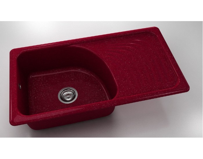 Mивка Classic 205, Polymer Marble, 20 Сребрист виолет, с включен сифон