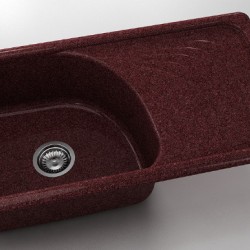  Mивка Classic 205, Granicite, 100 Bordo, с включен сифон  - Кухня