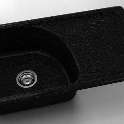  Mивка Classic 205, Granicite, 422 Galaxy Black, с включен сифон  - Мивки