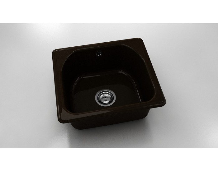 Mивка Classic 207, Polymer marble, 18 Тъмно венге, с включен сифон