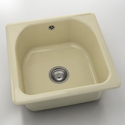  Mивка Classic 208, Polymer marble, 03 Жасмин,  с включен сифон  - Кухня