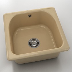  Mивка Classic 208, Polymer marble, 04 Розов оникс,  с включен сифон  - Кухня