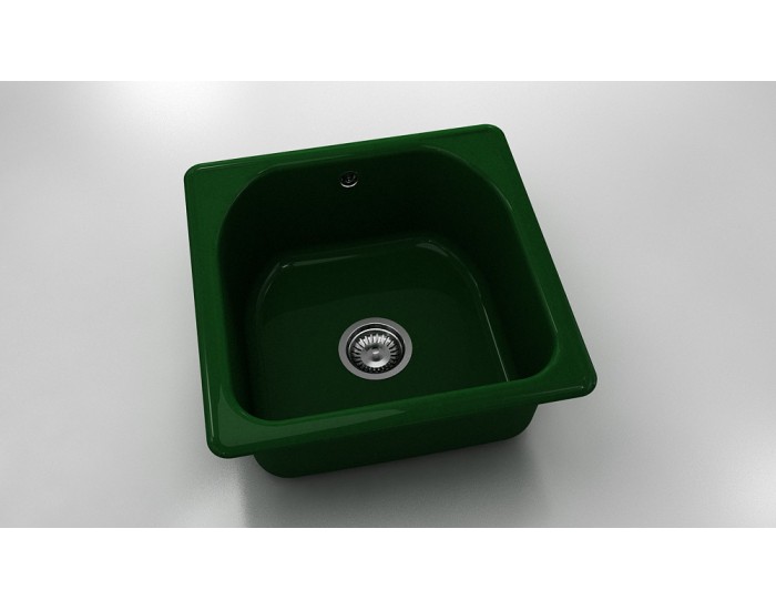 Mивка Classic 208, Polymer marble, 09 Зелен гранит,  с включен сифон