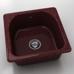  Mивка Classic 208, Granicite, 100 Bordo,  с включен сифон  - Кухня