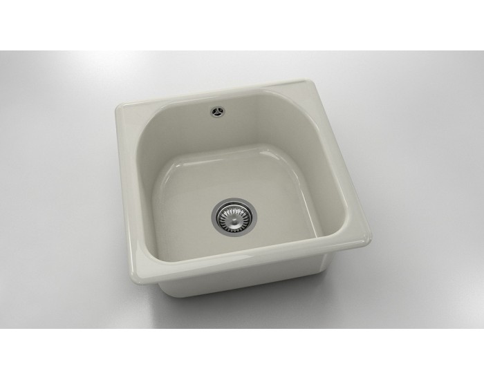 Mивка Classic 208, Polymer marble, 11 Сив гранит,  с включен сифон