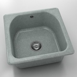  Mивка Classic 208, Granicite, 259 Platina,  с включен сифон  - Кухня