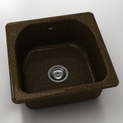  Mивка Classic 208, Granicite, 338 Brownie,  с включен сифон  - Кухня