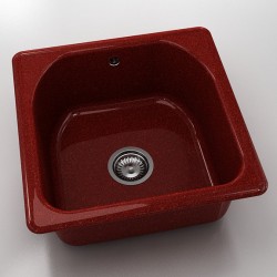  Mивка Classic 208, Granicite, 530 Firebrick,  с включен сифон  - Кухня