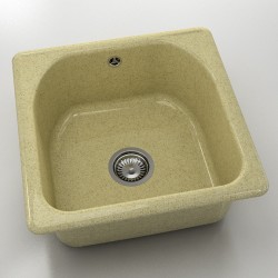  Mивка Classic 208, Granicite, 879 Cocoa cream,  с включен сифон  - Кухня