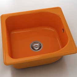  Mивка Classic 209, Polymer marble, 16 Оранж, с включен сифон  - Кухня