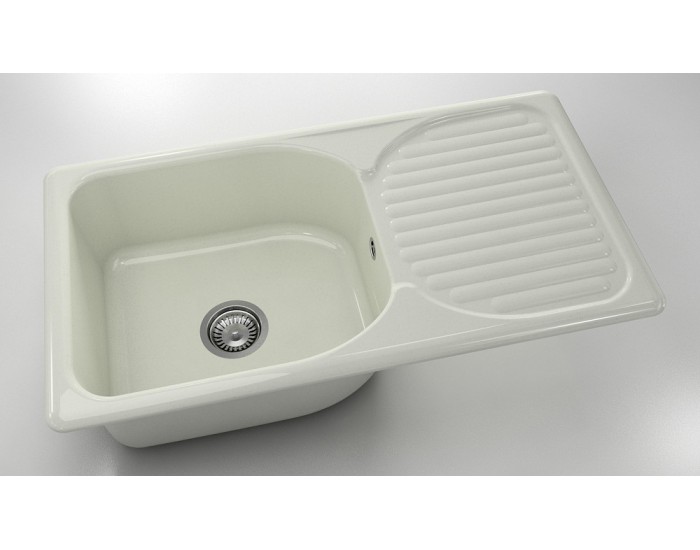 Mивка Classic 211, Polymer Marble, 02 Полярен гранит, с включен сифон