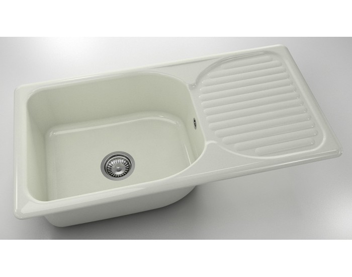 Mивка Classic 212, Polymer Marble, 02 Полярен гранит, с включен сифон