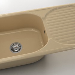  Mивка Classic 212, Polymer Marble, 04 Розов оникс, с включен сифон  - Кухня