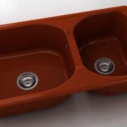  Mивка Classic 213, Polymer marble, 08 Калвадос, с включен сифон  - Кухня