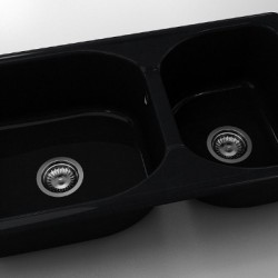  Mивка Classic 213, Polymer marble, 12 Черен гранит, с включен сифон  - Кухня