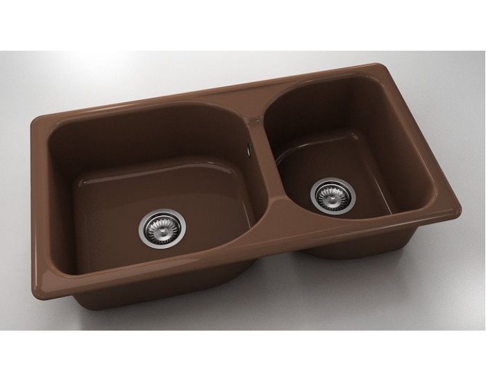 Mивка Classic 213, Polymer marble, 17 Светло венге, с включен сифон